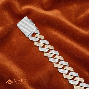 Pulsera de Cadena de Eslabones Chapada en Oro con Moissanita para Hombre, Joyería de Moda de Los Ángeles, Regalo Elegante para Uso Diario, Bodas y Fiestas - Product Image 4