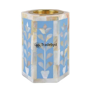 Porte-bougie décoratif haut de gamme en os incrusté, accent élégant par Tradebyd - Product Image 5