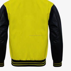 Veste universitaire de haute qualité hommes et femmes Chenille broderie manches en cuir personnalisé Baseball Letterman Varsity Jacke - Product Image 4