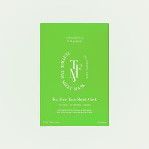 Mascarilla facial Tapomi Tea Tree Tam Sheet Mask, 1 caja (10 mascarillas), mascarilla facial ciclística - Product Image 1