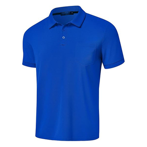Men for <b>Shirt</b> Classic Fit <b>Collared</b> <b>T</b> <b>Shirt</b> Short Sleeve Spandex Fabric Breathable Anti-Wrinkle Pocket Summer Casual Office - Product Image 2