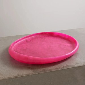 Eco Friendly Round Serving <b>Tray</b> With Textured Swirl Finish Polished Minimalist Tableware Polished Finish <b>Storage</b> <b>tray</b> - Product Image 3