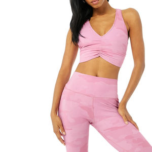 Yoga Sports Legging High Waist Athletic Pants Compression Fit Inner Pockets <b>Tummy</b> <b>Control</b> Women's Shiny Leggings Pants - Product Image 4