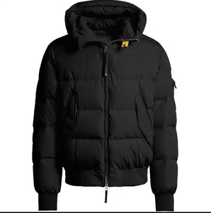 Men's Customizable Front <b>Windproof</b> Hooded Casual Puffer Jacket Zipper Closure Winter Warmth Comfort Men Women Lightweight Autumn - Product Image 2