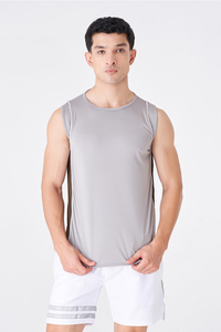 เสื้อกล้ามออกกำลังกายแบบใหม่ ทรงปกติ ไม่มีแขน สำหรับผู้ชาย ใส่หน้าร้อน ราคาดีที่สุด แห้งเร็ว - Product Image 5