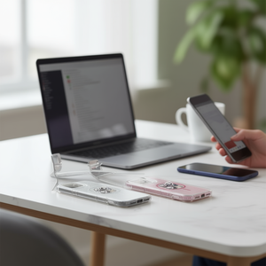 Custodia per telefono DAM lucida con supporto e protezione airbag per iPhone 17 Pro Max, cover per obiettivo inclusa - Product Image 2