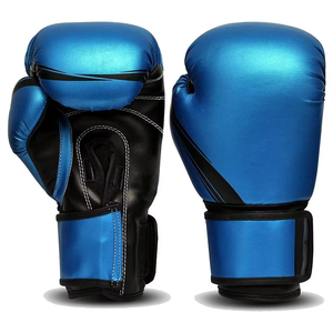 Guantes de Boxeo Personalizados de Cuero Vacuno Cómodo con Cierre Rápido, Secado Rápido, Impresión en Relieve, Marca Personalizada para Adultos, Gimnasio - Product Image 1
