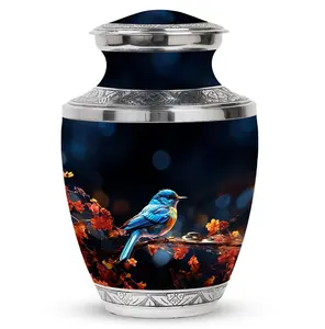 Urna Funeraria Blue Sparrow para Cenizas Humanas, Diseño de Gaviota - Product Image 1