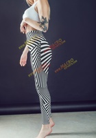 Legging de yoga taille haute imprimé zèbre, respirant et sans coutures, couleurs personnalisables, capri de gymnastique tendance 250 GSM