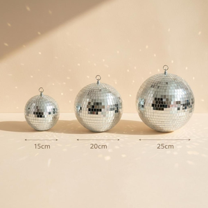 Retro 70s <b>Disco</b> <b>Ball</b> Mirror Ornament with Real Glass Tiles Sparkling Hanging <b>Disco</b> Sphere in Multiple Sizes and Colors for Party - Product Image 4