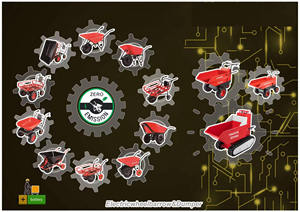 Carretilla Eléctrica Tayo de 260 kg, Volquete Metálico de Alta Resistencia para Construcción Agrícola y Almacenes - Product Image 6