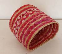 Panier de rangement en jute et coton tressé, grand format, style bohème, écologique, pour salle de bain, linge sale et jouets pour bébé