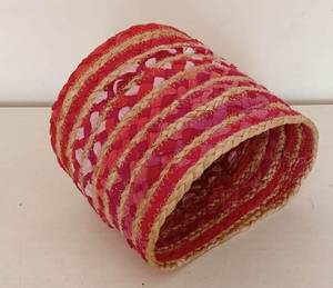 Panier de rangement en jute et coton tressé, grand format, style bohème, écologique, pour salle de bain, linge sale et jouets pour bébé - Product Image 3