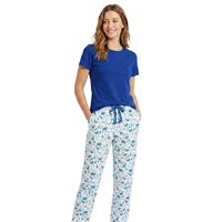 T-shirt personnalisable pour femme, manches courtes, col rond, couleur turquoise, imprimé animal, pantalon de pyjama, coupe régulière, décontracté, respirant, séchage rapide