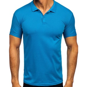 Polo Verde Oliva para Hombre, Manga Corta, Corte Ajustado, Color Sólido, Estilo Casual, Tejido Oxford - Product Image 6