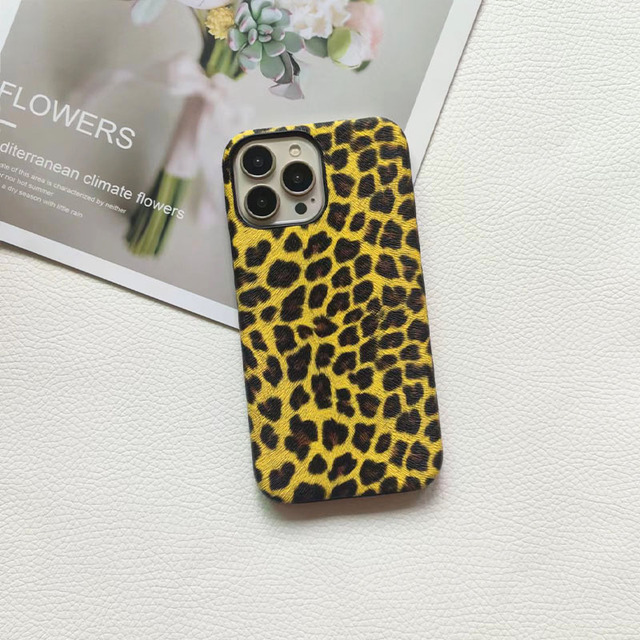 Fashion Phone Case for IPhone17/16/15/14/13/12/11 Protective Phone Cover Leopard Print Phone Case