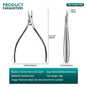 Professional Stainless Steel Nail Clipper Flat Straight Blade Sharp Tip 12.5 MM Jaw For Finger Nails Adult Use Simple Style - Product Image 3
