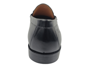 Mocasines Negros para Hombre, Punta Redonda, Sin Cordones, Zapatos de Oficina y Carrera, Antideslizantes, con Amortiguación de Aire, Suela de Goma, Logotipo Grabado - Product Image 3