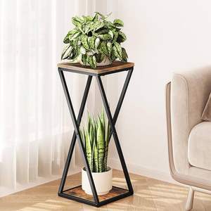 Support de base pour fleurs en fer forgé, conçu pour soutenir les pots de plantes et les arrangements floraux décoratifs - Product Image 2