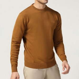 T-shirt décontracté pour homme à col montant, coupe oversize, couleur unie, 100 % coton, écologique, production en gros - Product Image 2