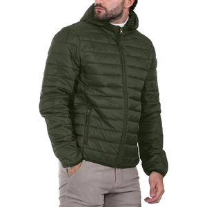 Chaqueta Acolchada para Mujer OEM Azul Clematis con Cierre Completo Transpirable de Lona con Burbujas Diseño Sólido para Invierno - Product Image 2