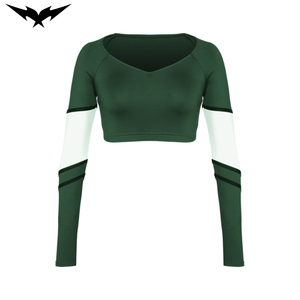 Ensemble d'uniformes de cheerleading personnalisés en Spandex/Polyester avec impression par transfert thermique, haut, jupe, pompon et nœud, tenue d'entraînement pour équipe - Product Image 3