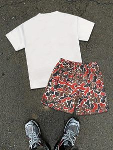 Conjunto de Camiseta y Pantalones Cortos Casuales de Verano para Hombre, Cómodos, Ligeros, de Algodón Transpirable, Ropa Deportiva de Moda Urbana para Gimnasio y Fitness - Product Image 2