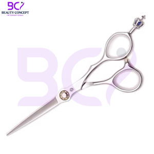 Ciseaux plats en acier inoxydable, tranchants et durables, avec votre propre logo, meilleur produit, ciseaux de coiffure haut de gamme pour barbiers - Product Image 6