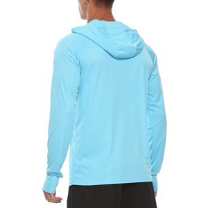 เสื้อพูลโอเวอร์ผู้ชายสีเทาเข้มแบบยาวสวมใส่สบายป้องกันริ้วรอยสวมใส่ลำลองเดินป่าตกปลาสีทึบ - Product Image 4