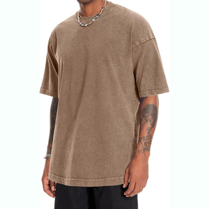 Camisetas de cuello redondo para hombre, lisas, de alta calidad, fabricadas profesionalmente, más vendidas, con logotipo sublimable, tallas grandes. - Product Image 3