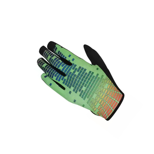 Gants de cyclisme VTT mi-doigts respirants antidérapants au design optimal avec fermeture auto-agrippante unisexe en polyester et nylon pour la course cycliste hivernale - Product Image 4