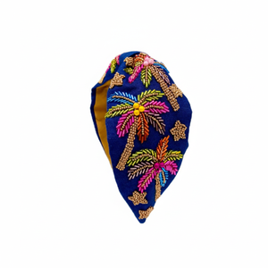 Serre-tête élégant à fleurs et perles avec broderie fine faite à la main pour femmes – Collections de mode boutique et vente en gros - Product Image 6