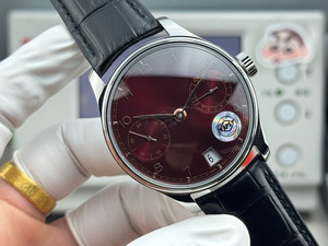Classic Romantic Business Luxury Wine Red Dial Sports, Banquet, Travel Date Display Automatic <b>Mechanical</b> Men's <b>Watch</b> - Product Image 2