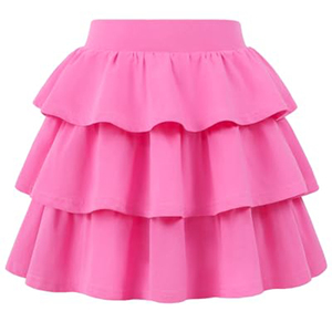 Nouvelles jupes en coton et élasthanne pour filles, design personnalisé, taille élastique, style décontracté, jupe-culotte à 3 volants, uniforme scolaire - Product Image 6