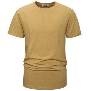 T-shirts d'été pour hommes en mélange de coton, col rond, ultra-doux, coupe athlétique, manches courtes, unis, décontractés, pour la gym et la course à pied - Product Image 6