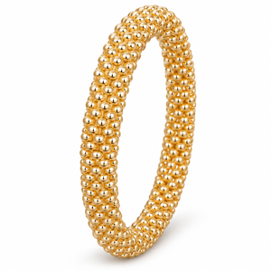 Pulsera de Cuentas de Vidrio Metálicas Chapadas en Oro Hechas a Mano en Nepal, Joyería de Moda Unisex para Mujer, Regalo de Aniversario - Product Image 2
