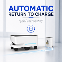 Robot AGV intelligent pour la planification d'itinéraires sûrs et stables, capacité de 100 kg, précision de 3 cm, pour restaurants, usines de fabrication, commerce de détail