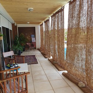 Cortinas de fibra de coco a medida para protección solar, redes de sombreado de fibra de coco. - Product Image 4