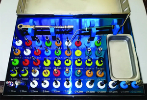 ชุดเครื่องมือขยายกระดูกสำหรับการผ่าตัดฝังรากฟันเทียม 50 ชิ้น ยี่ห้อ Bone Bridge Instruments พร้อมเครื่องมือเจาะแบบแมนนวล ประแจ และวัสดุสแตนเลส - Product Image 4