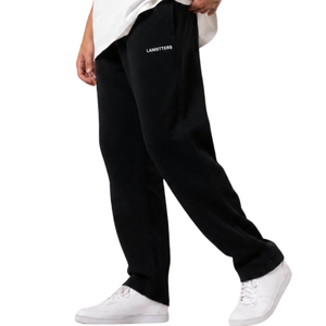 Customized <b>Mens</b> Minimal Logo <b>Trousers</b> Loose Fit Streetwear Pants <b>Elastic</b> Waist Cuffed Hem OEM Apparel Factory Wholesale Supplier - Product Image 5