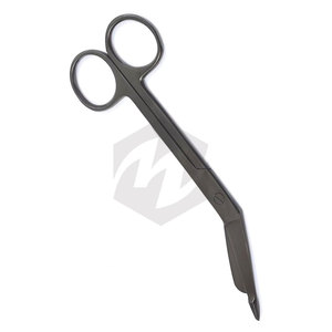Ciseaux à pansements Lister de qualité supérieure, finition titane noir, 5,5 pouces, instruments médicaux de qualité supérieure pour les premiers secours et les situations d'urgence - Product Image 3