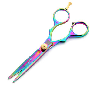 Premium Quality <b>Left</b>-<b>Handed</b> Foldable Barber <b>Scissors</b> Stainless Steel Blade Long New Arrival Top Price ROOTCARE INSTRUMENTS - Product Image 1