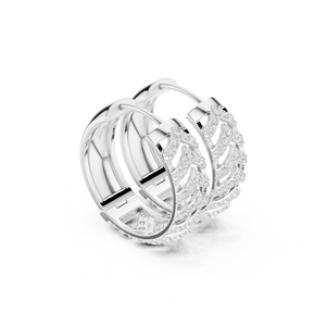 14K Rose Gold Round Lab-Grown Diamond Earrings for Women Party Wear Earring New Grown Diamond - Product Image 6