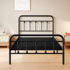Cama inteligente plegable tamaño twin, negra, 18.6 kg/20.8 kg, OEM/ODM, de lino, con marco de metal moderno, de Vietnam, HOAN KIM - Product Image 1