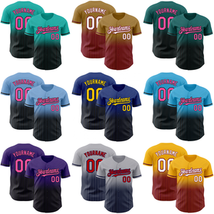 Maillot de softball adulte personnalisable, col en V, col boutonné, 100 % polyester - Product Image 5