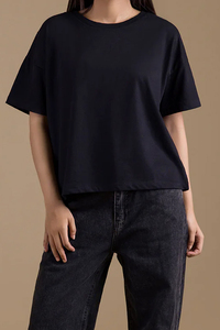 T-shirts surdimensionnés à prix de gros, T-shirts personnalisés à épaules tombantes, T-shirts tendance à col rond, T-shirts à manches courtes OEM pour hommes - Product Image 3