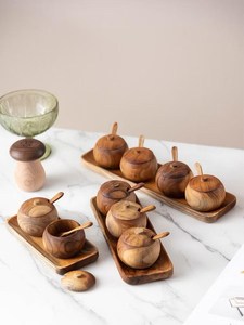 Wooden Salt <b>Jar</b> Farmhouse Style Wooden Seasoning Container <b>Decorative</b> Salt Storage <b>Jar</b> for Modern and Traditional Kitchen Décor - Product Image 1