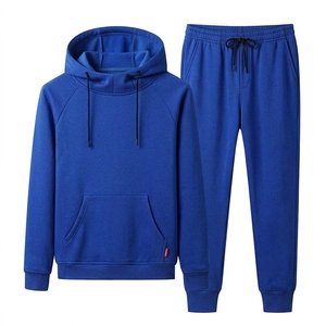 Ensemble de survêtement en coton personnalisé pour hommes, sweat à capuche et pantalon de jogging, vêtements de sport décontractés antistatiques de haute qualité pour l'automne, vente en gros - Product Image 6