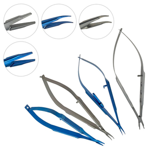 ชุดเครื่องมือจับเข็มสำหรับผ่าตัดตาแบบแมนนวล ยี่ห้อ Dentric Implants รุ่น Castroviejo พร้อมคีมล็อคแบบตรงและโค้ง ทำจากสแตนเลส ได้รับมาตรฐาน CE - Product Image 2