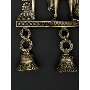 รูปปั้นทองเหลืองแขวนผนังลาย panchamukhi hanuman พร้อมระฆัง Superfine 7 "สินค้าประเภทพรีเมี่ยม - Product Image 3